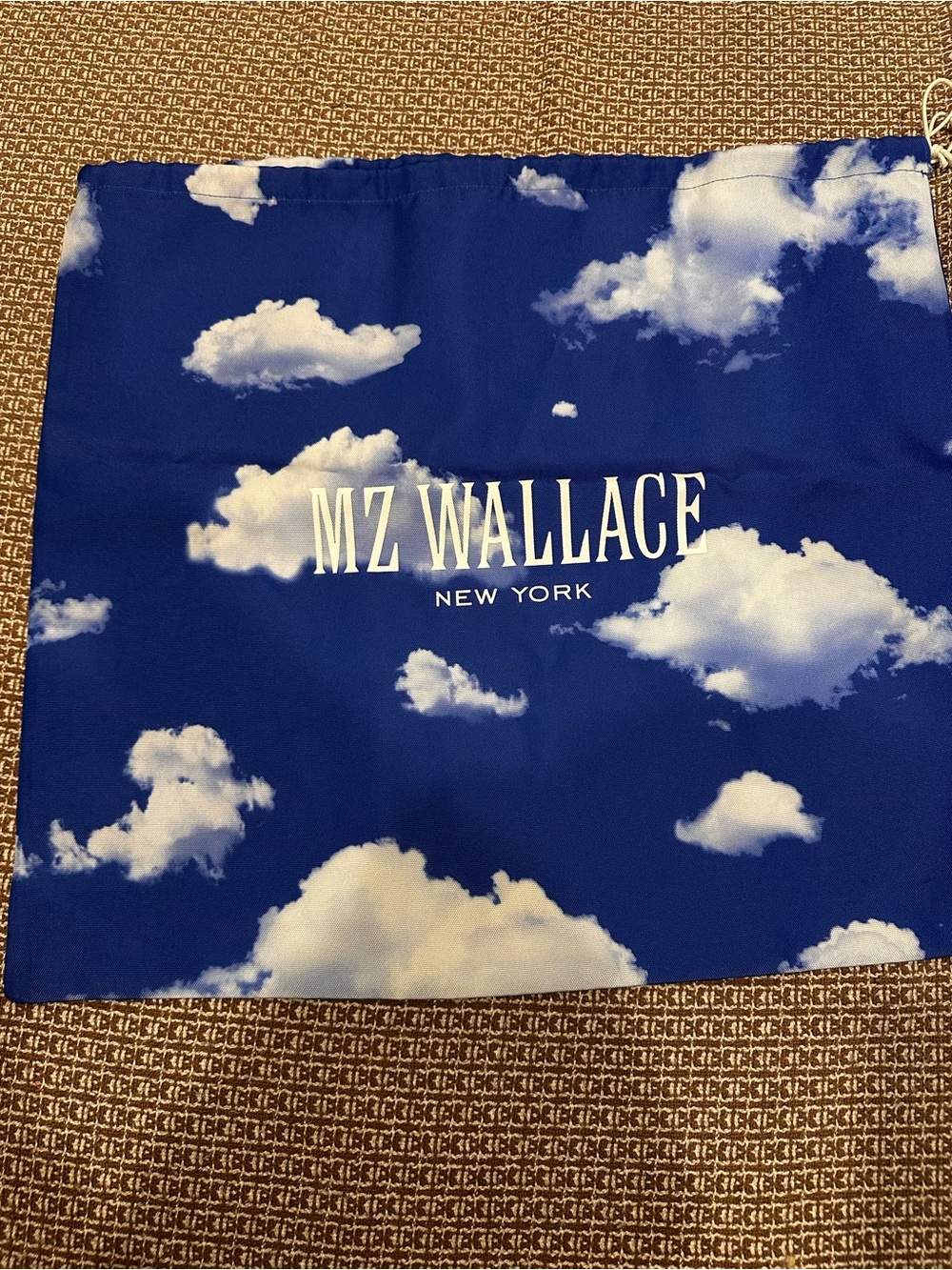 20x22MZ Wallace Blue Cloud Print drawstring dust bag